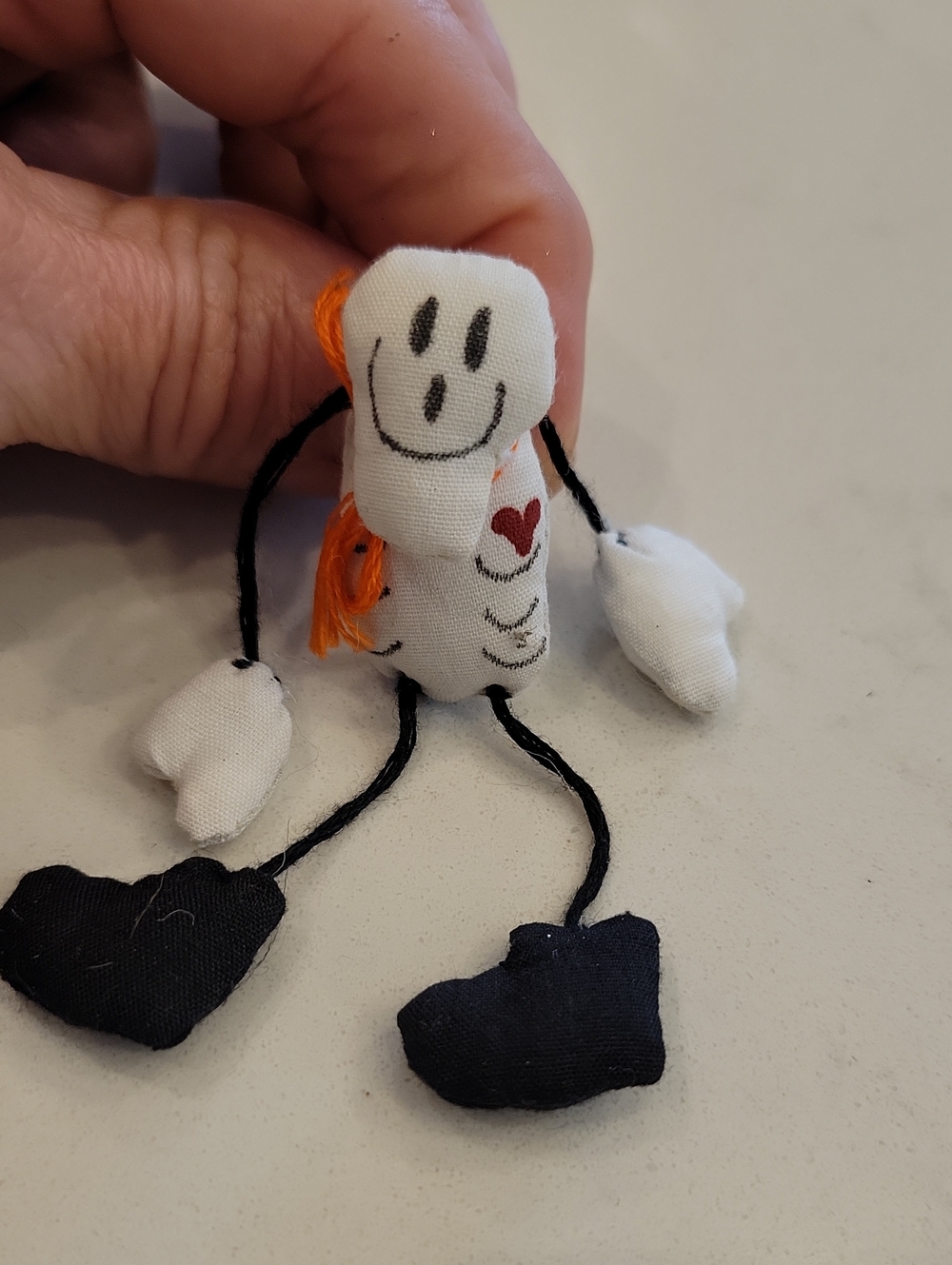 Vintage Ghost Skeleton Pin